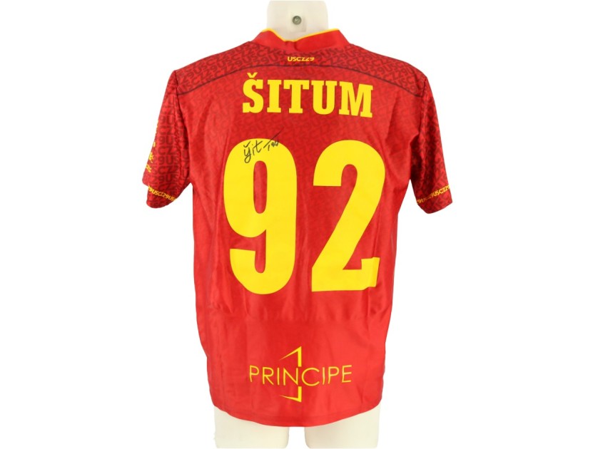 Situm's Unwashed Signed Shirt, Catanzaro vs Bari 2024