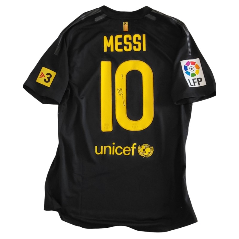 Maglia Gara Messi Barcellona vs Espanyol, 2012 - Autografata