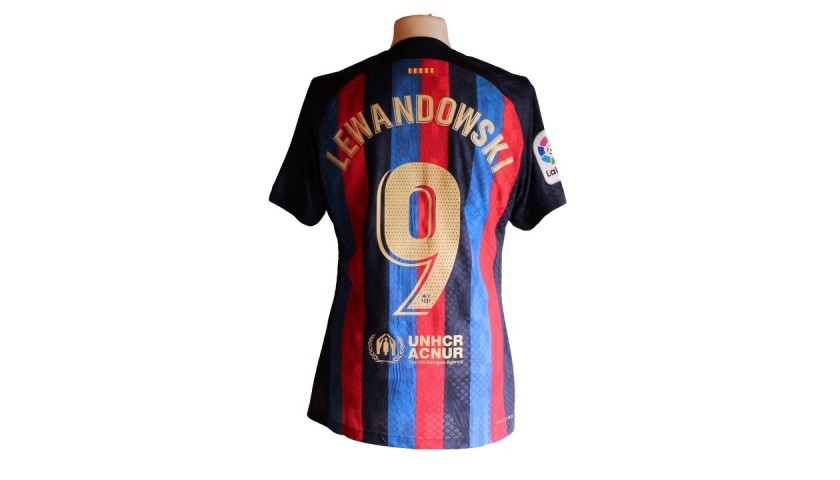 Lewandowski's FC Barcelona 2022/23 Signed Official Shirt