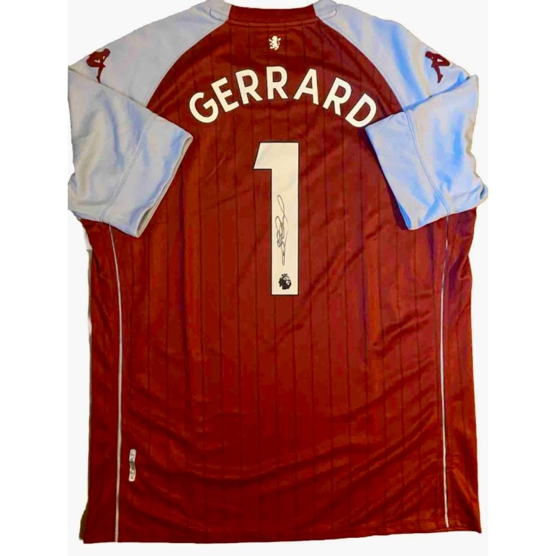 Steven Gerrard's Aston Villa Signed Shirt