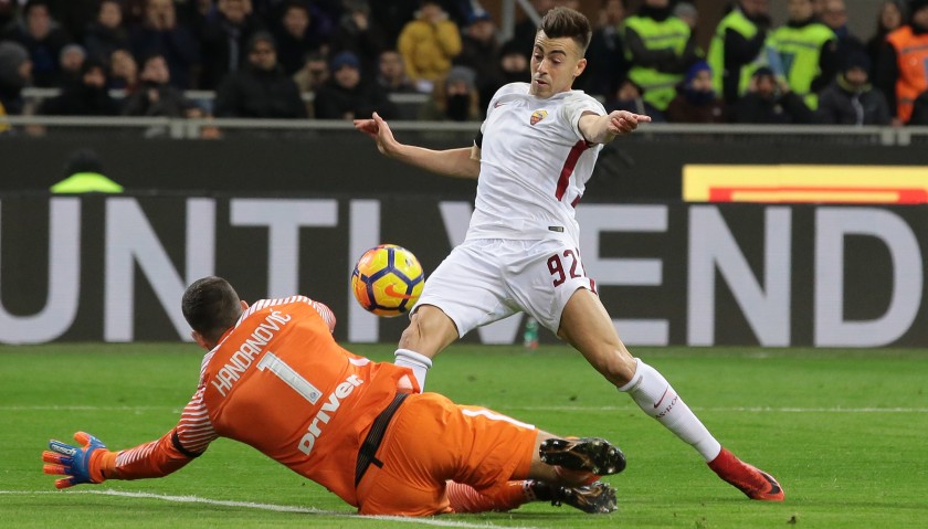 El Shaarawy's Match-Issued Roma Shirt, 2017/18 Serie A 