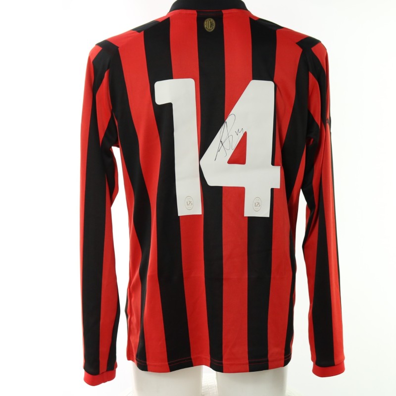 Reijnders' Milan Signed Official Shirt, 125 Anniversary