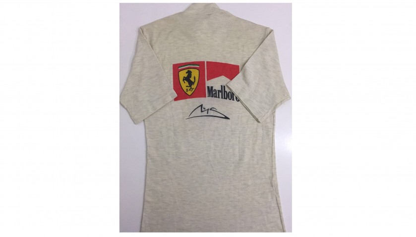 Michael Schumacher's 2004 Worn Ferrari/Marlboro Race Shirt