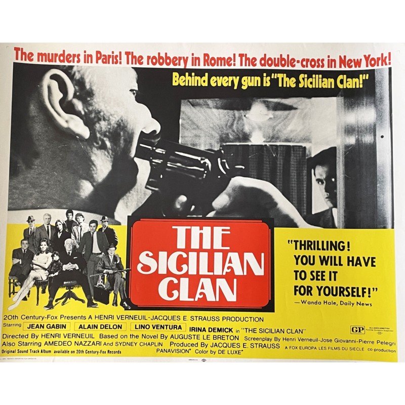 The Sicilian Clan (1969) Original Vintage Movie Poster