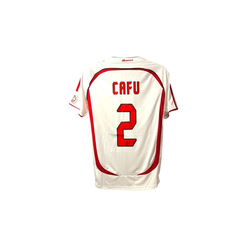 Cafu's AC Milan 2006/07 Champions League Signed Replica Shirt