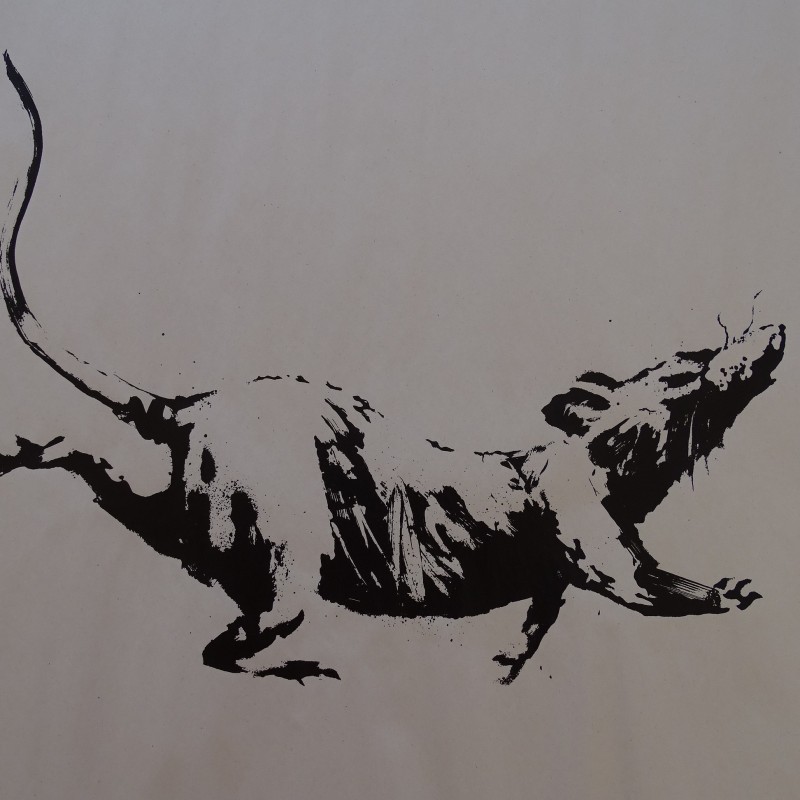 "GDP Rat" Screen Print by Banksy 