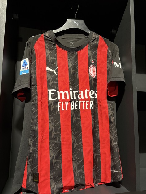 AC Milan Home Shirt Kit, Serie A 2025/26 – Customized with Christopher Nkunku’s N.18