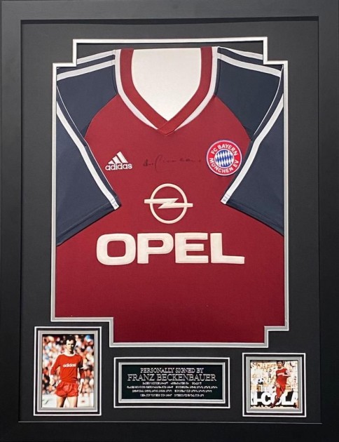 Franz Beckenbauer's Bayern Munich Signed And Framed Shirt - CharityStars