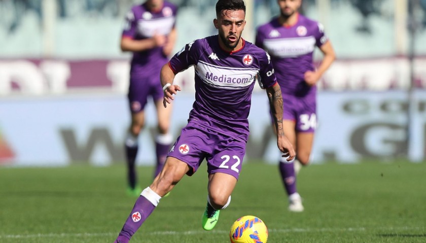 Gonzalez's Fiorentina Signed Match Shirt, 2021/22 