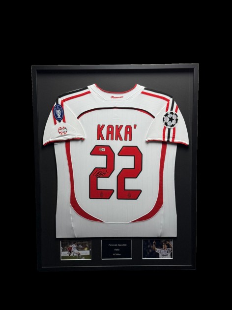 Kaka's AC Milan 2006/07 Signed And Framed Shirt