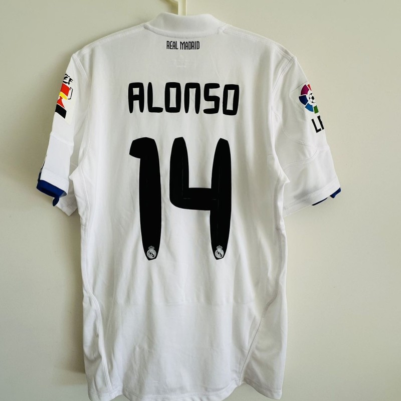 Xabi Alonso's Real Madrid 2011 Final Copa Del Rey Match Shirt
