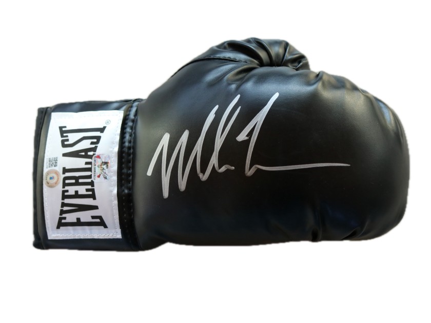 Mike Tyson's Signed Everlast black Boxing Glove