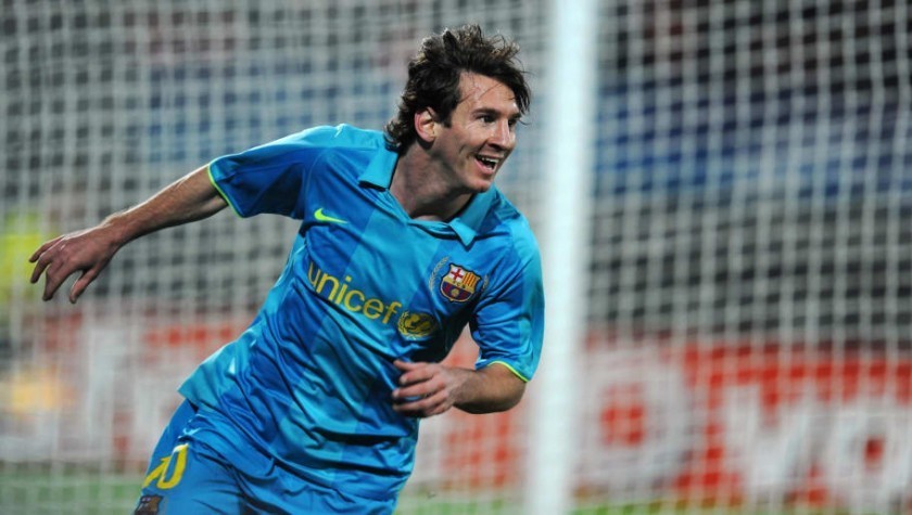 Lionel Messi's FC Barcelona 2008 Issued Shirt, vs Shakhtar Donetsk