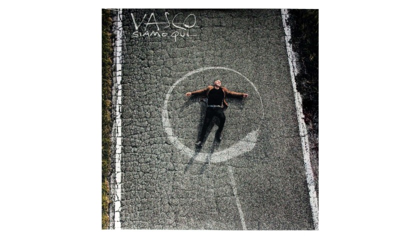 Doppio LP "Siamo Qui" autografato da Vasco Rossi
