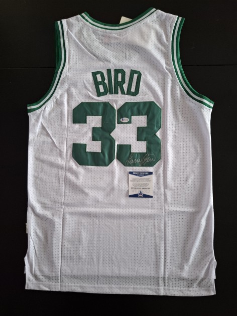 Maglia firmata di Larry Bird dei Boston Celtics
