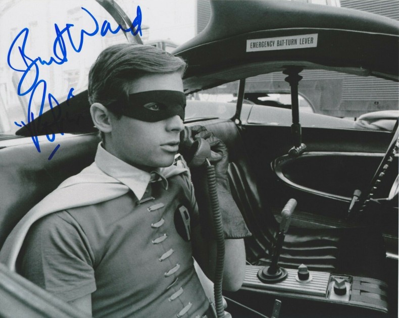 Burt Ward "Batman" Signed Photograph 