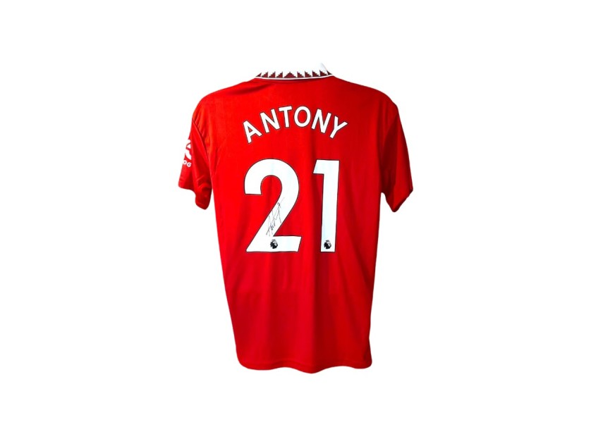 Antony's Manchester United 2022/23 Signed Replica Shirt 