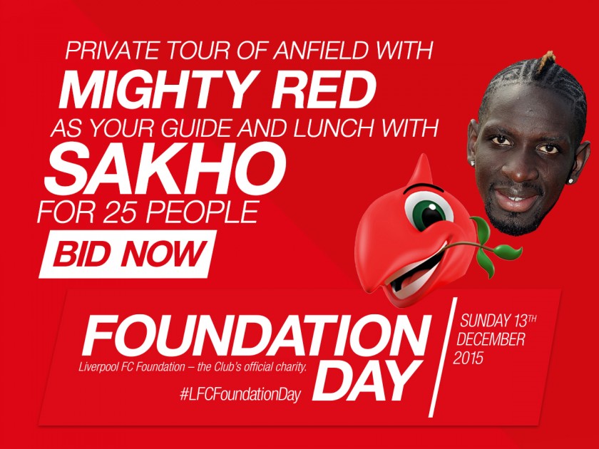A Mighty Red Tour of Anfield with special guest Mamadou Sakho