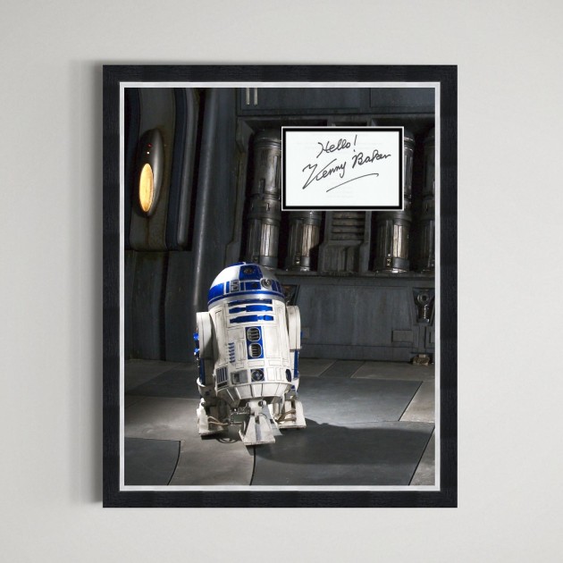 Kenny Baker Star Wars R2D2 Signed Display