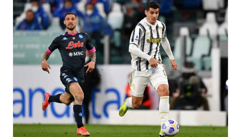 Politano's Match Worn Shirt, Juventus-Napoli 2021 