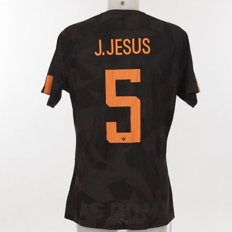 J.Jesus's Match-Worn Chievo-Roma 17/18 Shirt