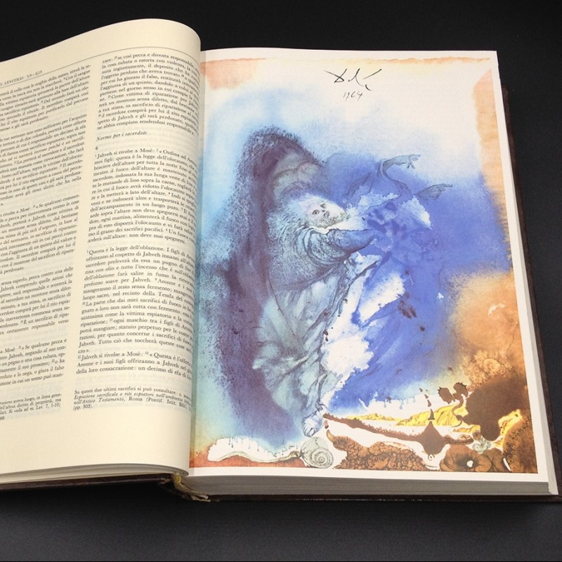 The Holy Bible with Original Illustrations by Salvador Dalì (1973) - Italian Language