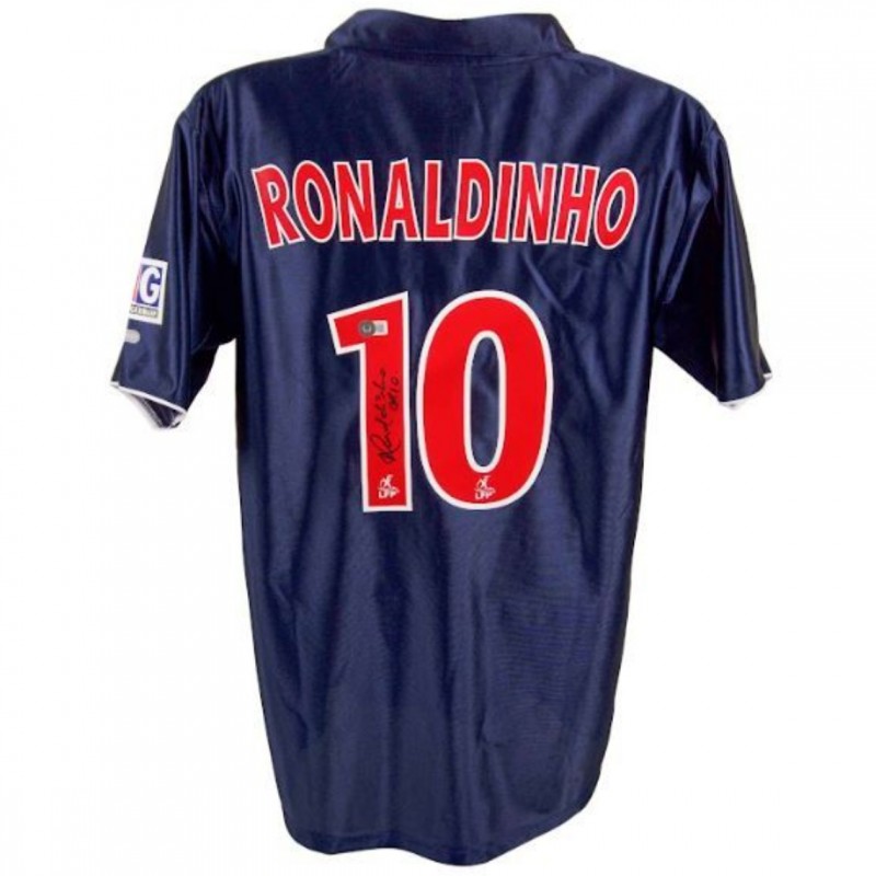 Ronaldinho Paris Saint Germain Signed Home Shirt