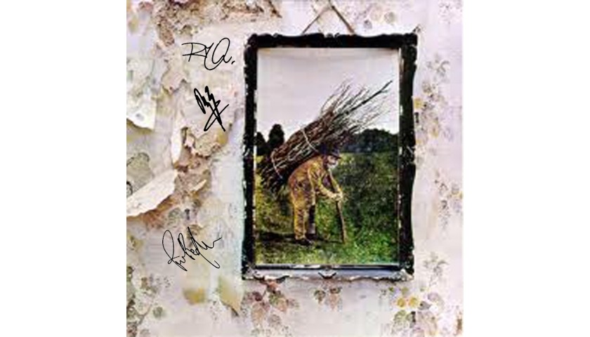 Led Zeppelin Album with Printed Signatures