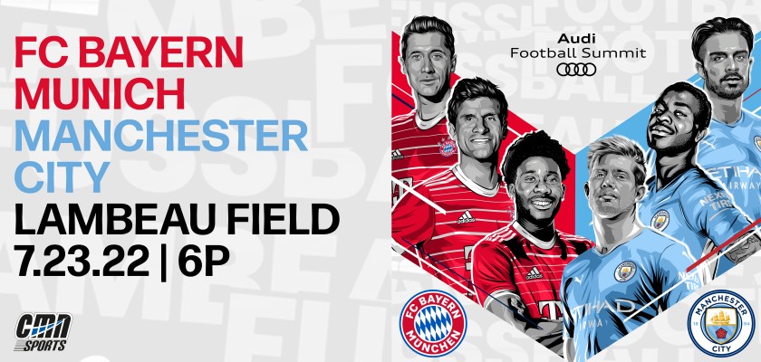 Four VIP Tickets to FC Bayern Munich vs Manchester City Match at Lambeau Field