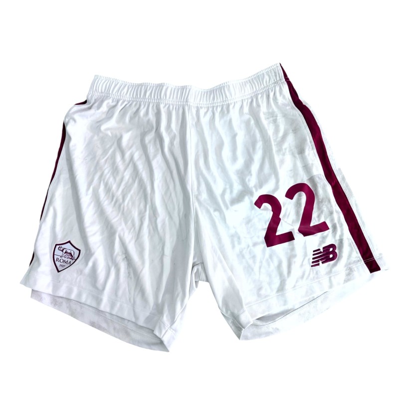 Zaniolo's Roma Unwashed Shorts, 2022/23