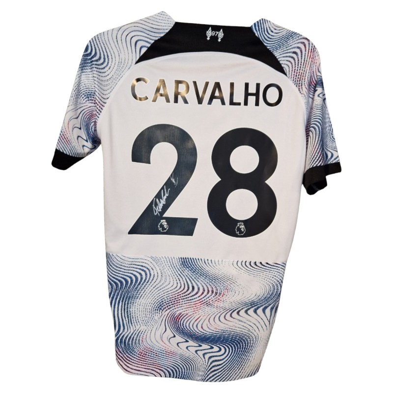 Fabio Carvalho Signed Liverpool 2022–23 Away Football Shirt