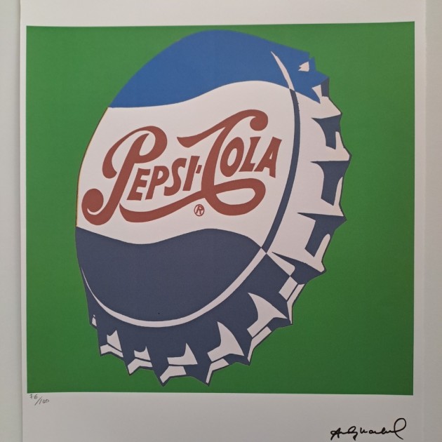 "Pepsi-Cola" Lithograph Signed by Andy Warhol 