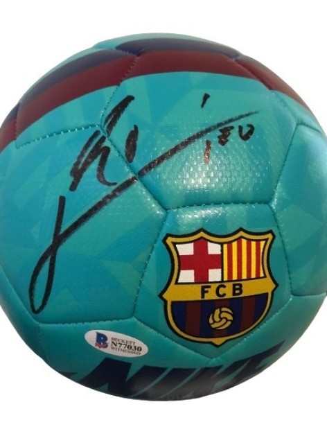 Pallone Barcellona autografato da Lionel Messi