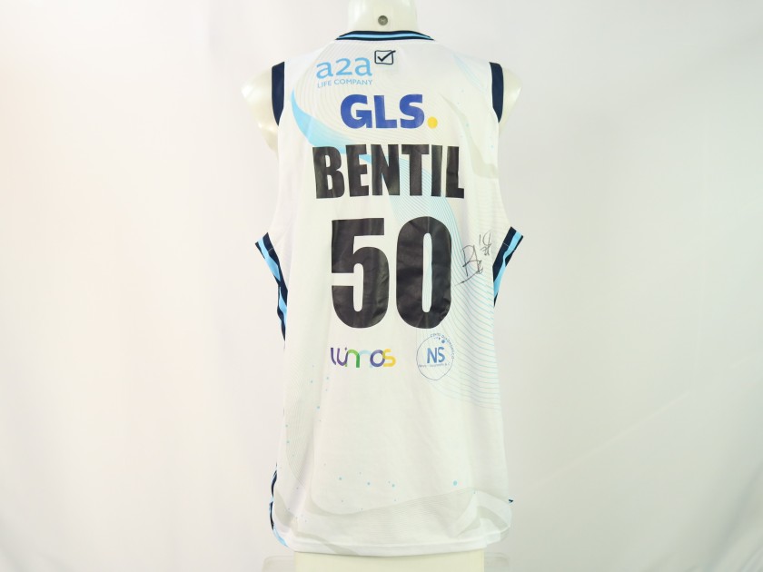 Bentil's Signed Match-Worn Kit, Napoli Basket vs Trento 2024