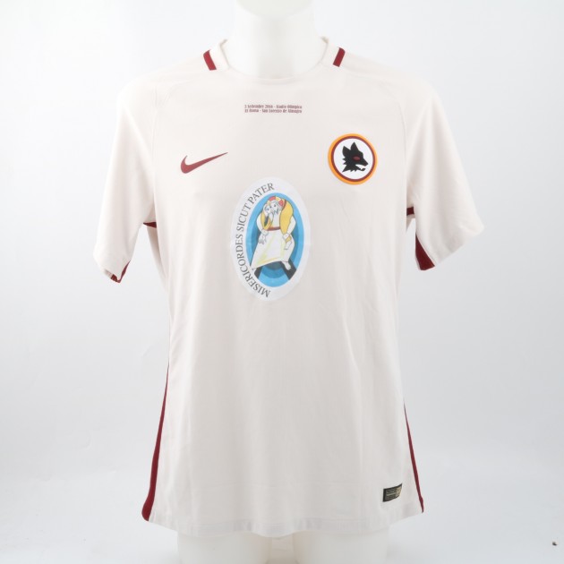 Match worn Grossi shirt, Roma-San-Lorenzo 3/09/16