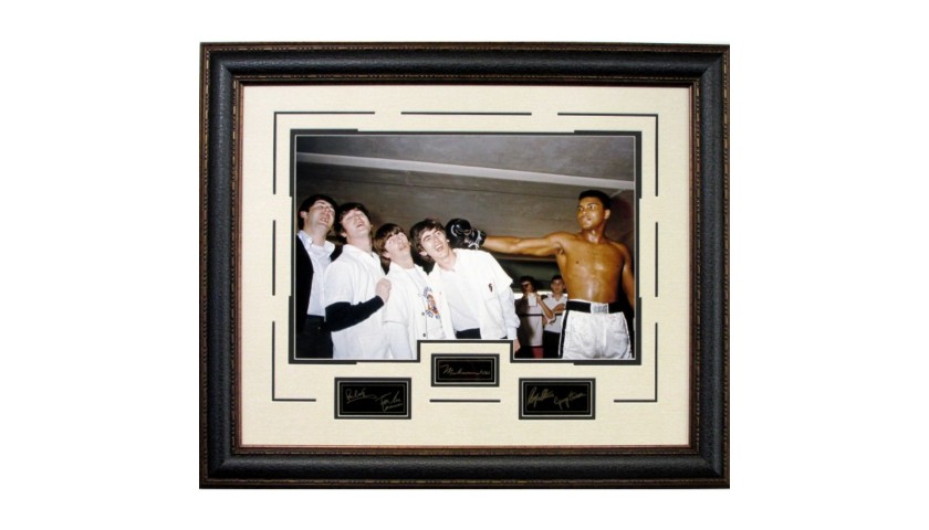 The Beatles with Muhammad Ali Vintage Photograph 