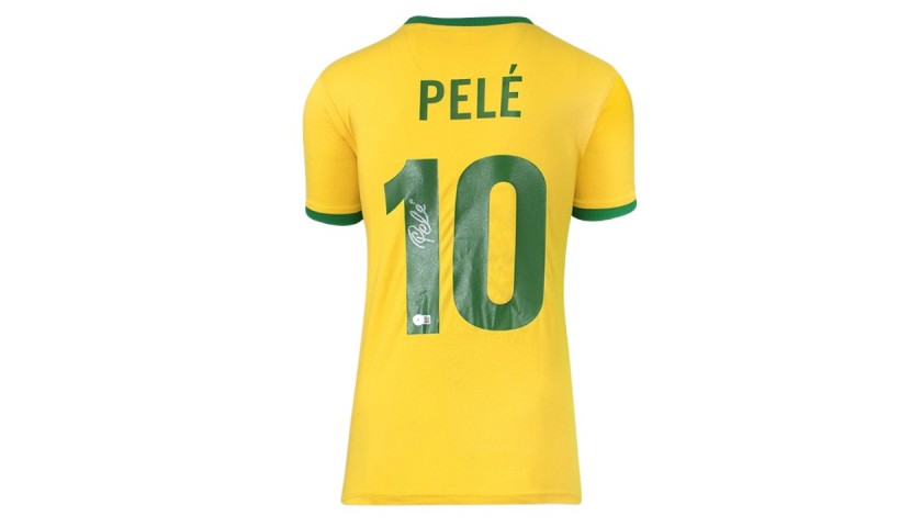 Pelé Brazil 1970 Signed Shirt - CharityStars