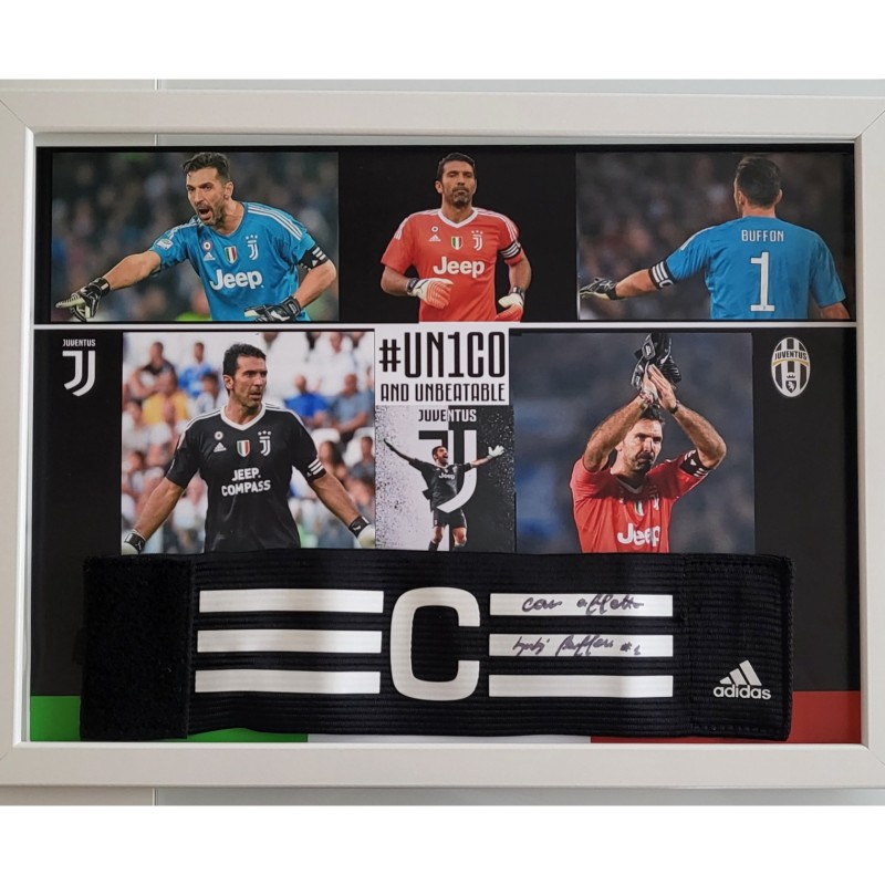 Juventus vs Atalanta Adidas Match-Issued Captain's Armband - Signed by Gianluigi Buffon