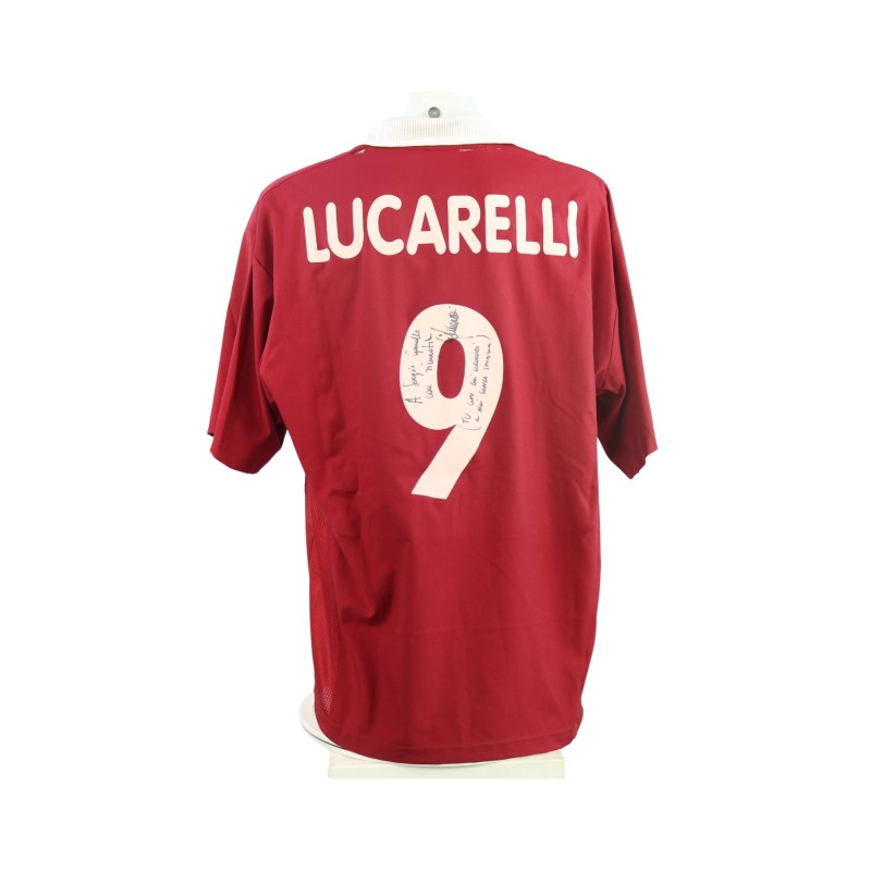 Maglia ufficiale Lucarelli Livorno, 2001/02 - Autografata