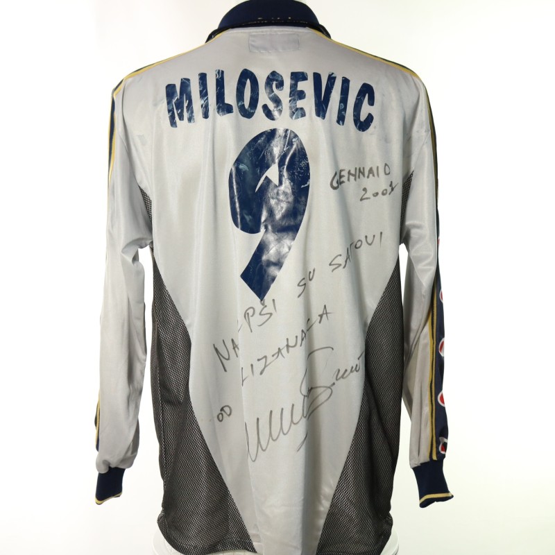 Milosevic's Parma Signed Match-Issued Shirt, 2000/01