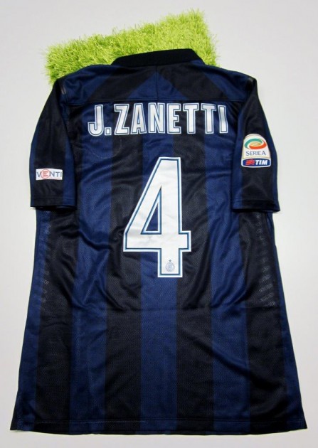 Zanetti match worn shirt, Inter-Chievo Verona, Serie A 13/14