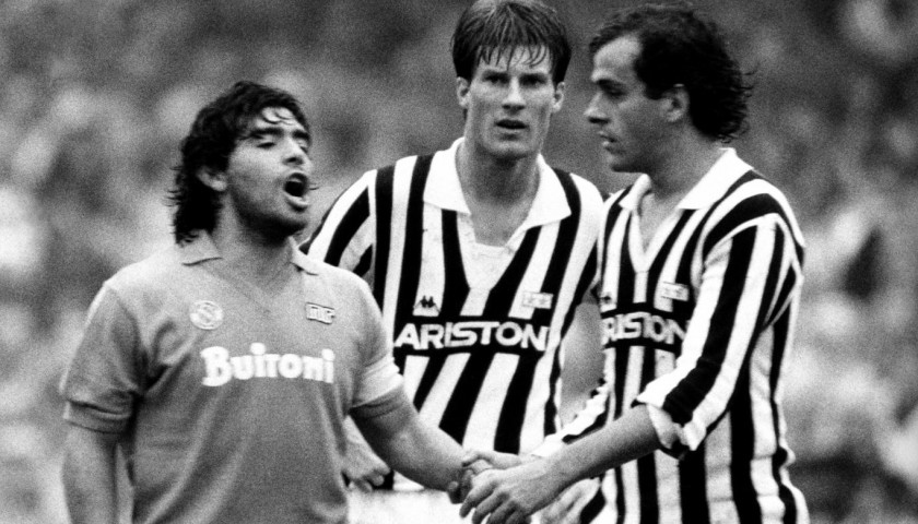 Michael Laudrup Juventus Match Shirt, 1985-86