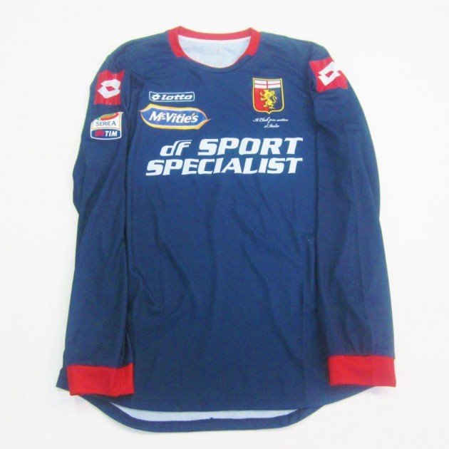 Perin Genoa match issued shirt, Serie A 2014/2015 - signed