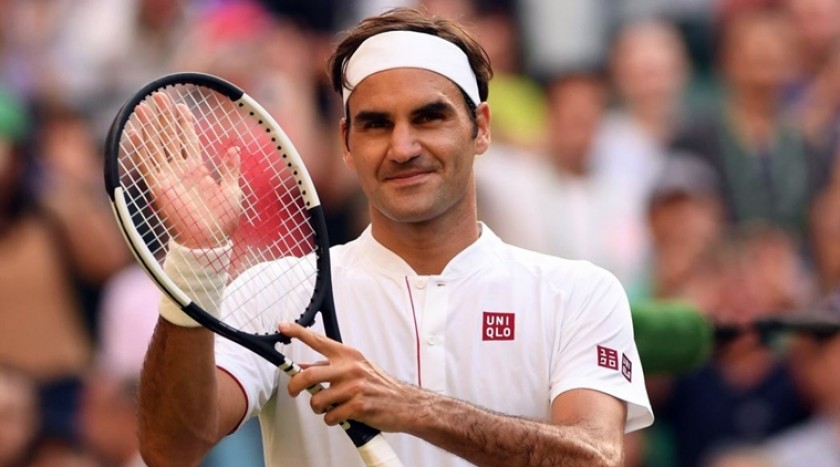 Wilson Racquet Signed by Roger Federer