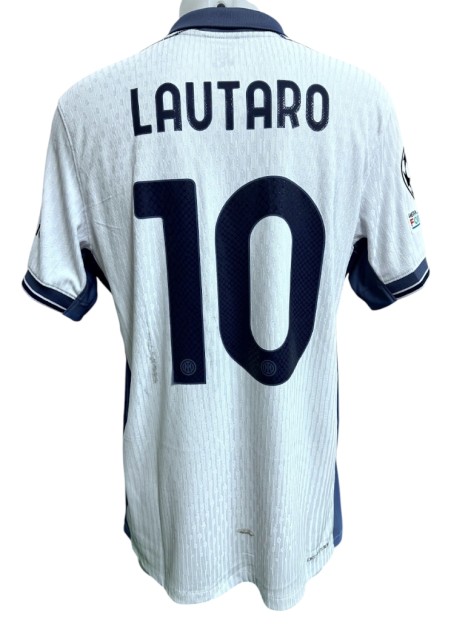 Lautaro Martinez's Inter Official Shirt, UCL 2024/25
