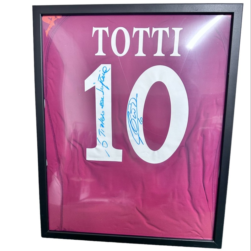 Totti Official Roma Shirt - Signed and Framed