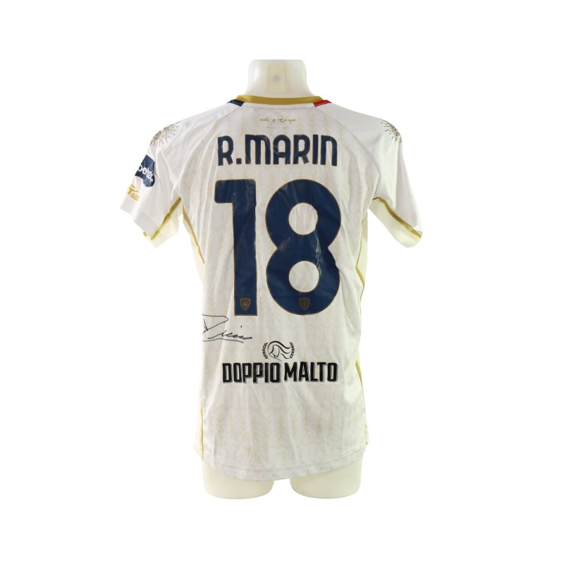 Marin's Signed Unwashed Shirt, Milan vs Cagliari 2025