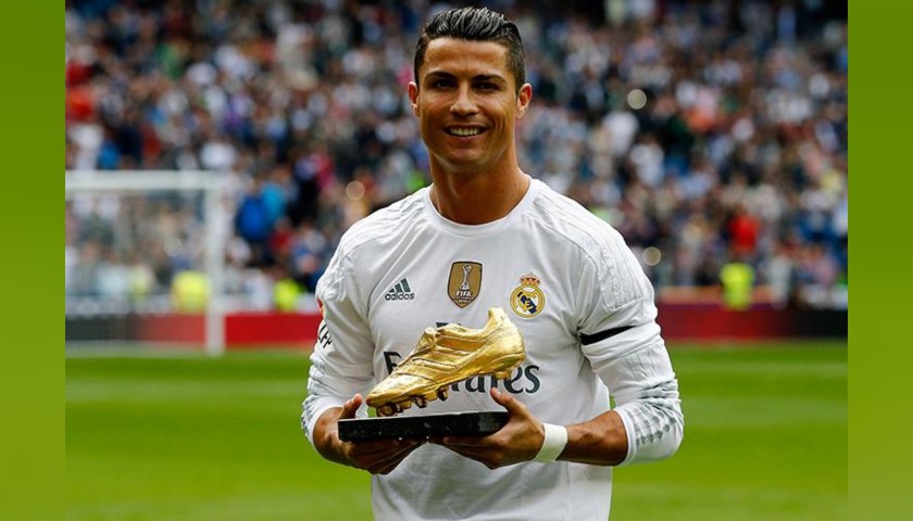 Ronaldo Signed Replica Golden Boot
