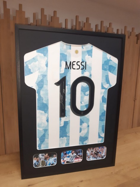 Lionel Messi Argentina Signed Shirt - CharityStars