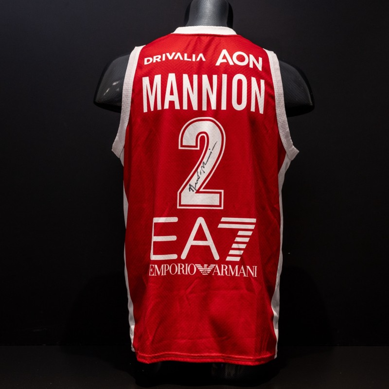 Niccolò Mannion's Olimpia Milano Signed Official Match-Worn Jersey - Limited Edition